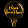 مصباح طاولة ديكوري بتصميم HOME SWEET HOME لإضاءة غرف المعيشة وغرف النوم والمكاتب ولمسة جمالية دافئة للديكور الداخلي