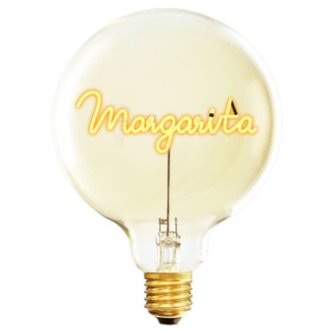 Glass LED Filament Decorative Bulb &ldquo;Margarita&rdquo; &ndash; 70 &times; H110 mm