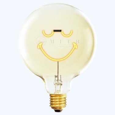 Glass LED Filament Decorative Bulb &ldquo;Smile&rdquo; &ndash; 70 &times; H110 mm