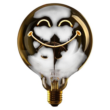 SMILEY WORLD CONTENMENT - LED GLASS BULB - &Oslash;70 &times; H110 MM