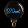 مصباح طاولة ديكوري بتصميم LOVE DAD مثالي للهدايا وتزيين المنزل وإضاءة عصرية للمكاتب وغرف النوم