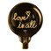LOVE IS ALL - LED GLASS BULB - AMBER GLASS/2200K - &Oslash;70 &times; H110 MM