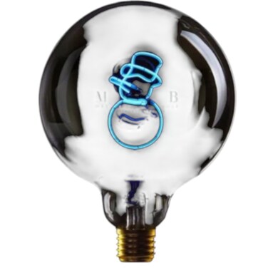 لمبة زجاجية LED SNOWMAN – قطر 70 × ارتفاع 110 مم