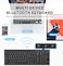 iClever BK10 Bluetooth Keyboard- Universal Wireless &amp; Rechargeable Ultra-Slim with Number Pad, Ergonomic Design, Compact Size, Stable Connection for Windows, iOS, Android - Black
