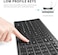 iClever BK10 Bluetooth Keyboard- Universal Wireless &amp; Rechargeable Ultra-Slim with Number Pad, Ergonomic Design, Compact Size, Stable Connection for Windows, iOS, Android - Black
