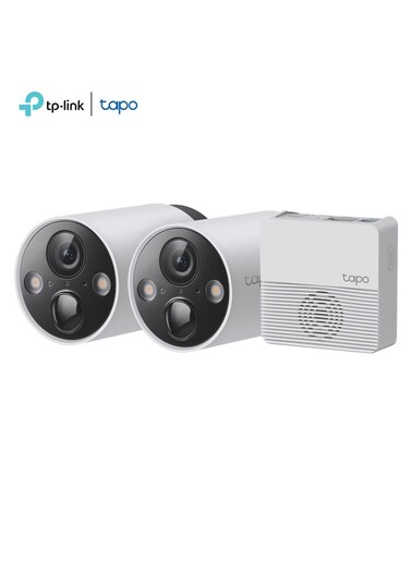 Tapo C420S2 Smart Wire-Free Security Camera System, 2-Camera System, 2K QHD, 180-Day Battery life, Full Color Night Vision