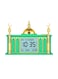 Digital LED Azan Clock, Islamic Prayer Clock with Azan Alarm Size 22cm x 12cm HA-7026GGW