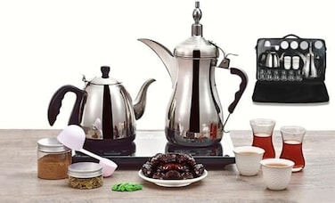 Gulf Dallah Liquid Arabic Coffee Machine with Bag and Accessories