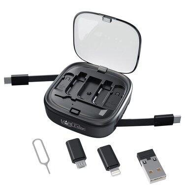 Travelmall Mobilesteri 8-in-1 Multi-Tool Travel Essentials Kit Black SW11002PRO