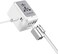 Travelmall SW11070WHHUB 6-in-1 Multi-Tool Laptop Travel Adapter 5xUSB with Multifunctional USB HUB White