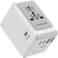 Travelmall SW11070WHHUB 6-in-1 Multi-Tool Laptop Travel Adapter 5xUSB with Multifunctional USB HUB White
