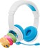Onanoff Buddyphones School+ Wireless, Volume Limiting Educational Kids Headphones With Boom Microphone, Safe Audio Voice Enhancing Bluetooth Study Headphones, Foldable, 20-Hrs Battery Life, Blue