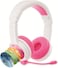 Onanoff Buddyphones School+ Wireless, Volume Limiting Educational Kids Headphones With Boom Microphone, Safe Audio Voice Enhancing Bluetooth Study Headphones, Foldable, 20-Hrs Battery Life, Pink