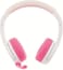Onanoff Buddyphones School+ Wireless, Volume Limiting Educational Kids Headphones With Boom Microphone, Safe Audio Voice Enhancing Bluetooth Study Headphones, Foldable, 20-Hrs Battery Life, Pink