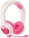 Onanoff Buddyphones School+ Wireless, Volume Limiting Educational Kids Headphones With Boom Microphone, Safe Audio Voice Enhancing Bluetooth Study Headphones, Foldable, 20-Hrs Battery Life, Pink