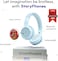 Storyphones Onanoff, Storytelling Foldable Bluetooth Kids Headphones-Disney Bundle With Mickey Mouse Story Disk, Perfect For Travel, Learning, Screen-Free Entertainment, Stories And Music (Light Blue)