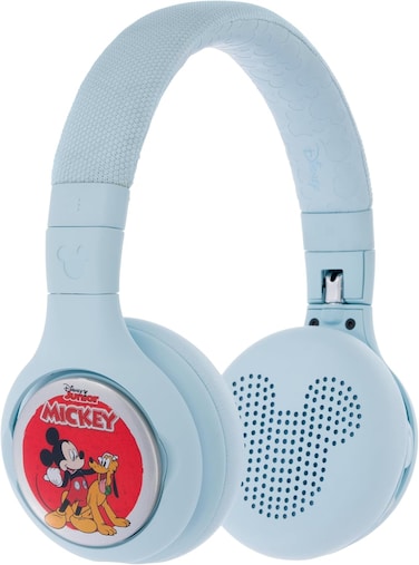 Storyphones Onanoff, Storytelling Foldable Bluetooth Kids Headphones-Disney Bundle With Mickey Mouse Story Disk, Perfect For Travel, Learning, Screen-Free Entertainment, Stories And Music (Light Blue)