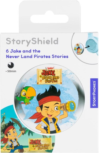 Onanoff Storyshield Disney Jake And The Never Land Pirates, Screenless Audio Story For Kids For Storyphones