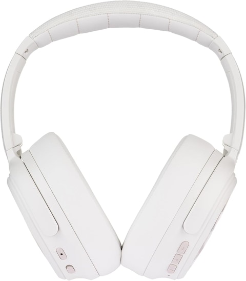 Buddyphones Comosfun Active Noise Cancellation Wireless Bluetooth Headphone For Kids, Clear Audio, Safe Volume With Study Mode 42-Hrs Battery Built-In Mic, Adjustable Foldable, White