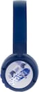 Buddyphones Pop Fun Bluetooth Wireless Headset, Superb Sound With Pop Culture Design, Safe Volume With Control Buttons, 19 Hrs Battery Built-In Mic, Wired Or Wireless, Deep Blue