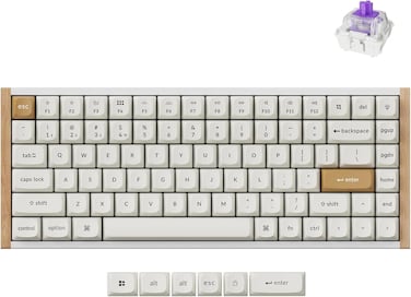 Keychron K2 HE Wireless Mechanical Keyboard &ndash; Magnetic Hall Effect Switches, Tri-Mode Connectivity, Compact 75% Layout, Customizable RGB Backlighting, Hot-Swappable for Mac/Windows