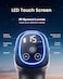 Renpho Massage Gun Deep Tissue, LED Touch Speed, 15 Adjustable Speed Levels, 3200W Power, 6 Professional Massage Head, Black   R-WMG01-BLK