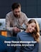 Renpho Massage Gun Deep Tissue, LED Touch Speed, 15 Adjustable Speed Levels, 3200W Power, 6 Professional Massage Head, Black   R-WMG01-BLK