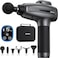 Renpho Massage Gun Deep Tissue, LED Touch Speed, 15 Adjustable Speed Levels, 3200W Power, 6 Professional Massage Head, Black   R-WMG01-BLK