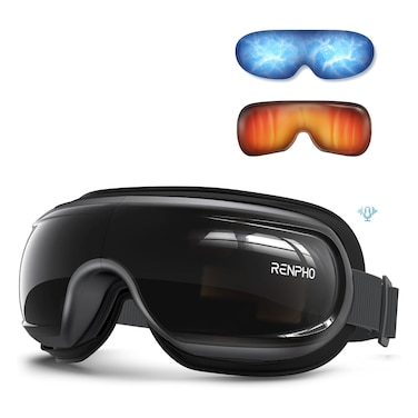 RENPHO Eyeris 3-Voice Control Eye Massager with Heat and Cooling for Migraines, FSA/HSA Eligible Christmas Gifts,Heated Eye Mask with DIY Massage Setting, Music Eye Relax Devices,Gifts for Women/Men