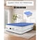 iDOO Inflatable Mattress with Inflation and Deflation Pump in Just 3 Minutes, for Home, Travel and Camping, 203 x 152 x 46 cm, Maximum Weight: 295 kg (Double Bed), Blue