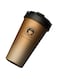 COOLBABY Thermos Cup Stainless Steel Vacuum Coffee Cup Portable Car Travel Mug with Lid Lifting Ring for Coffee