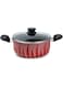SENSTAN Flame Design Non-Stick Casserole with Lid and, Stew Pot Suitable for Gas, Electric, Induction, and Ceramic Stove Dutch Oven - 20cm