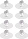 8 Pcs Cabinet Drawer Knobs, Clear Diamond Crystal Shaped Pulls Handles, Self Adhesive Drill Free Push Pull Helper, for Kitchen Cupboard, Bathroom Dresser, Furniture Door Window