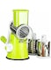 Dubai Gallery Vegetable Slicer Fruit Cutter Cheese Shredder Rotary Drum Grater Green