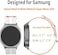 Striped Silicone Sport Strap Compatible with Samsung Galaxy Watch 8 Classic/Watch 8 40mm &amp; 44mm &ndash; Soft Waterproof Band with Adjustable Buckle for Men &amp; Women