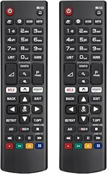 LOUTOC Remote Control for LG TV Smart TV - Universal Remote (Pack of 2) Replacement Remote Control for LG Smart LCD OLED QNED Nanocell 4K UHD Ultra HD TVs