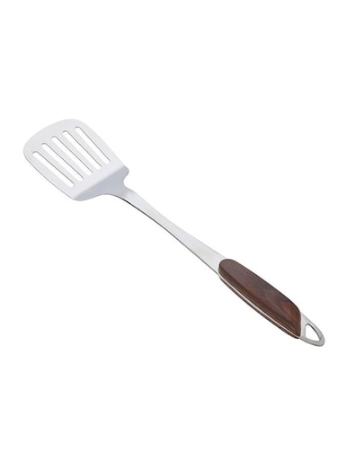 Stainless Steel Slotted Turner with Wooden Handle DC2149