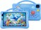 Telzeal P801 Kids Tablet Blue 8 Inch HD (1280x800) Android 13, 8GB RAM 512GB Storage, Dual SIM, 5000mAh Battery, 5MP+8MP Camera, Shockproof EVA Case with Handle (Purple)