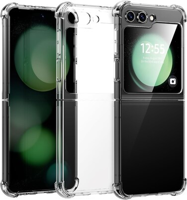 Samsung Galaxy Z Flip6 Case, Samsung Z Flip6 Phone Case Clear, Reinforced Corners Scratch Resistant TPU Rubber Soft Silicone Best Cmera Protective Clear Cover for Samsung Galaxy Z Flip6 (Clear)