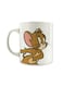 Printed Ceramic Mug White/Brown One Size