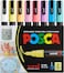 Posca 8-Color Paint Marker Set - Pc-3M Fine Tip - Soft Colors - Water-Based, Quick-Dry, Reversible Tip - Ideal For Art, Craft, DIY Projects