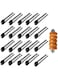 SMNE 20 Pieces Stainless Steel Non-stick Cannoli Tubes Molds, Conical Pastry Shells for Cream Horn, Croissant Shell, Baking Tubes Cream Cone, Danish Pastry Molds