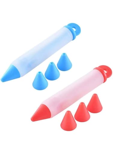 xiaochuanyin Silicone Cake Decorating Syringe Cylinder - 2 Pieces