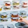 LocknLock Clear Glass Rectangular 160ml White &ndash; Airtight, Heat-Resistant, BPA-Free Food Storage Container