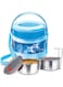 MILTON Econa Deluxe 2 Tiffin Box Set, 200 ml/150mm, (2 Containers), Blue, Stainless Steel