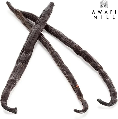 AWAFI MILL Premium Madagascar Vanilla Beans - Grade A Whole Pods for Exquisite Flavor and Culinary Delights (Pack Of (5 Pods) Hand Picked)