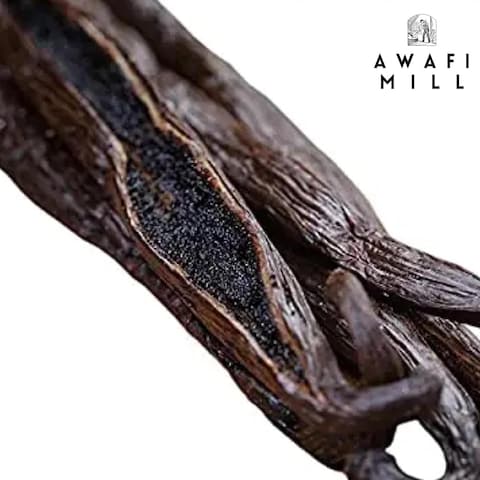 AWAFI MILL Premium Madagascar Vanilla Beans - Grade A Whole Pods for Exquisite Flavor and Culinary Delights (Pack Of (5 Pods) Hand Picked)