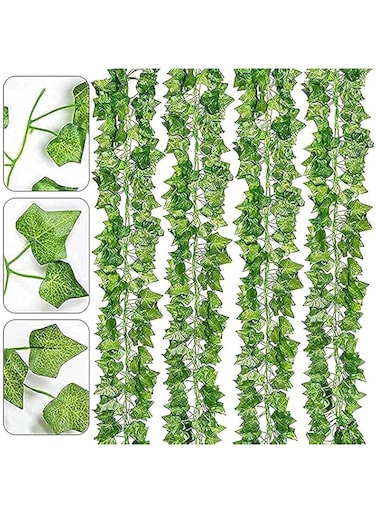 ADORBE Artificial Vines Plants,14 Strands 87 Feet Ivy Garland Fake Vine for Bedroom, 81 Fake Leaves Per Strip, Hanging Vine for Home Kitchen Office Wedding party aesthetic Garden Room Balcony Decor