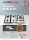 Olsenmark&nbsp;5 in 1 Gas Hob, 5 Burners Stove with Auto Impulse Ignition, Triple Ring, Rapid, Semi-Rapid and Auxiliary Burners, Low Consumption OMK7034 Silver