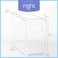 Plastic Food Storage Clear Container Bin with Handles for Organizing Kitchen, Pantry, Refrigerator, Freezer, Pantry, Cabinet, Closet, Bathroom. Pack of 1